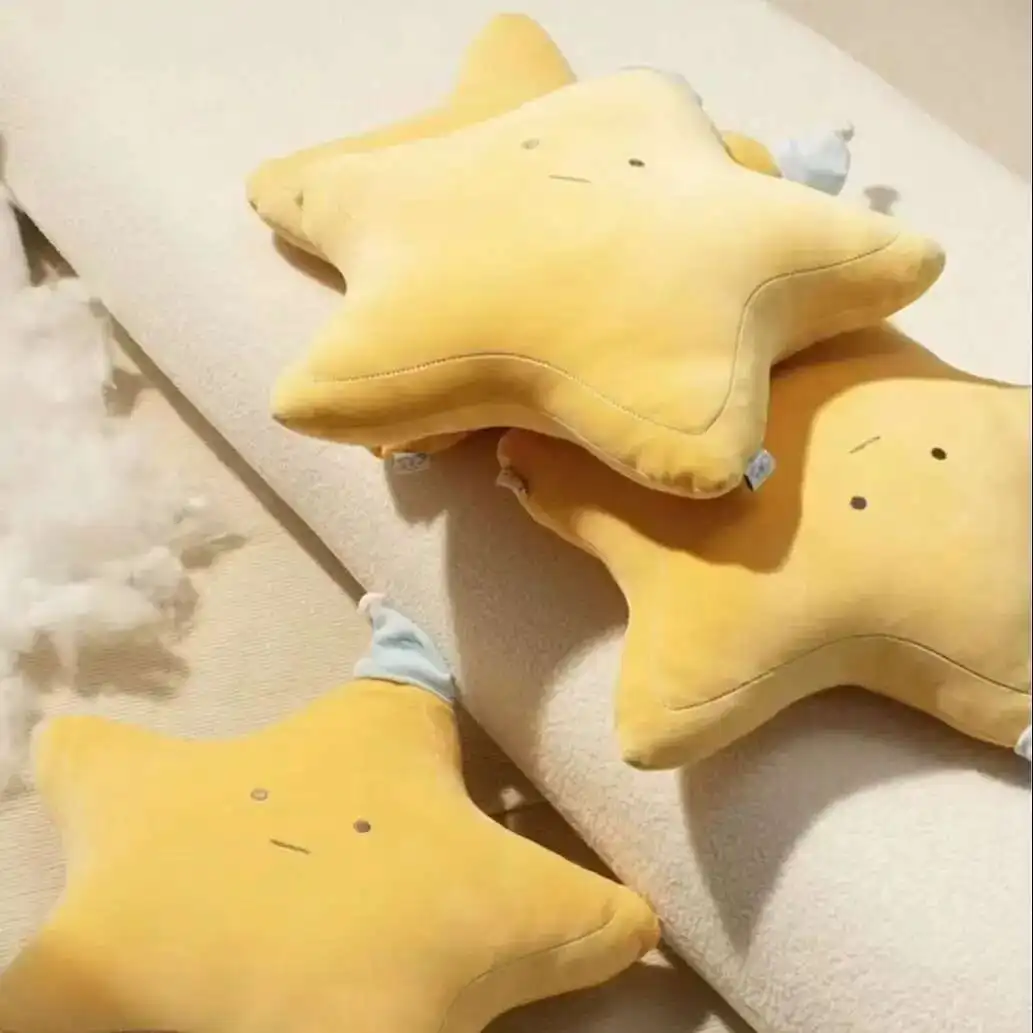 48CM Cartoon Anime Cute Star Peluche Bambola Cuscino per I Bambini Leniscono e Dormire con Pentagramma Giocattoli Regali di Festival Bambola Fatta a Mano