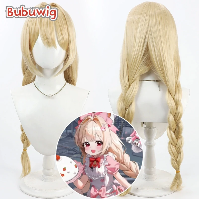 

Bubuwig Synthetic Hair Crust Cosplay Wigs Nikke The Goddess of Victory Crust Halloween 80cm Blonde Braided Wig Heat Resistant
