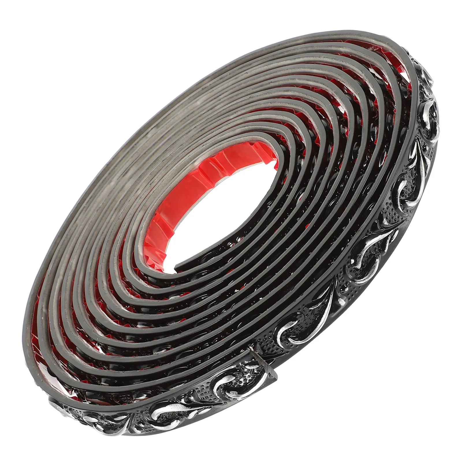 1 rol zelfklevende decoratieve sierstrip PVC flexibele muur hoeklijst Peel Stick Edge voor plafondspiegel achtergrondmuur