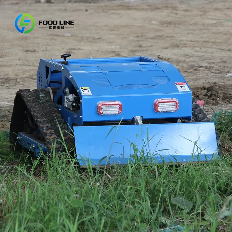 Track Lawn Mower Self-Propelled Electric Battery Garden Crawler Mower High Efficiency Multi Terrain Cutter