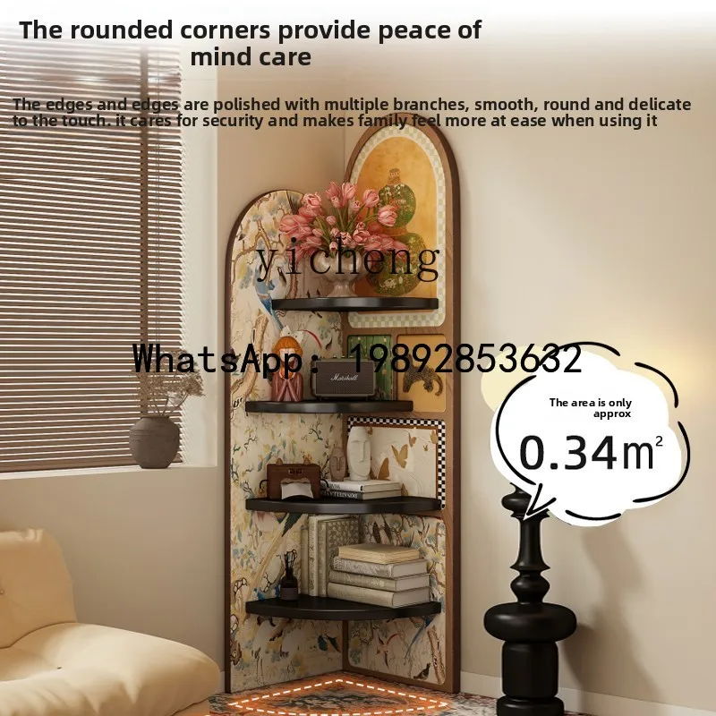 X6   Storage Rack Bedroom Floor-standing Household Simple Corner Cabinet Living Room Wall Multi-layer Corner Storage Organizer