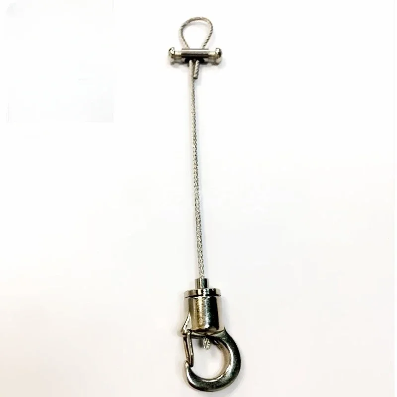 2pcs Wire Rope Self-locking Buckle Telescopic Locking Device Wire Rope Lock Wire No Fixed Hook Household Hardware Accessories