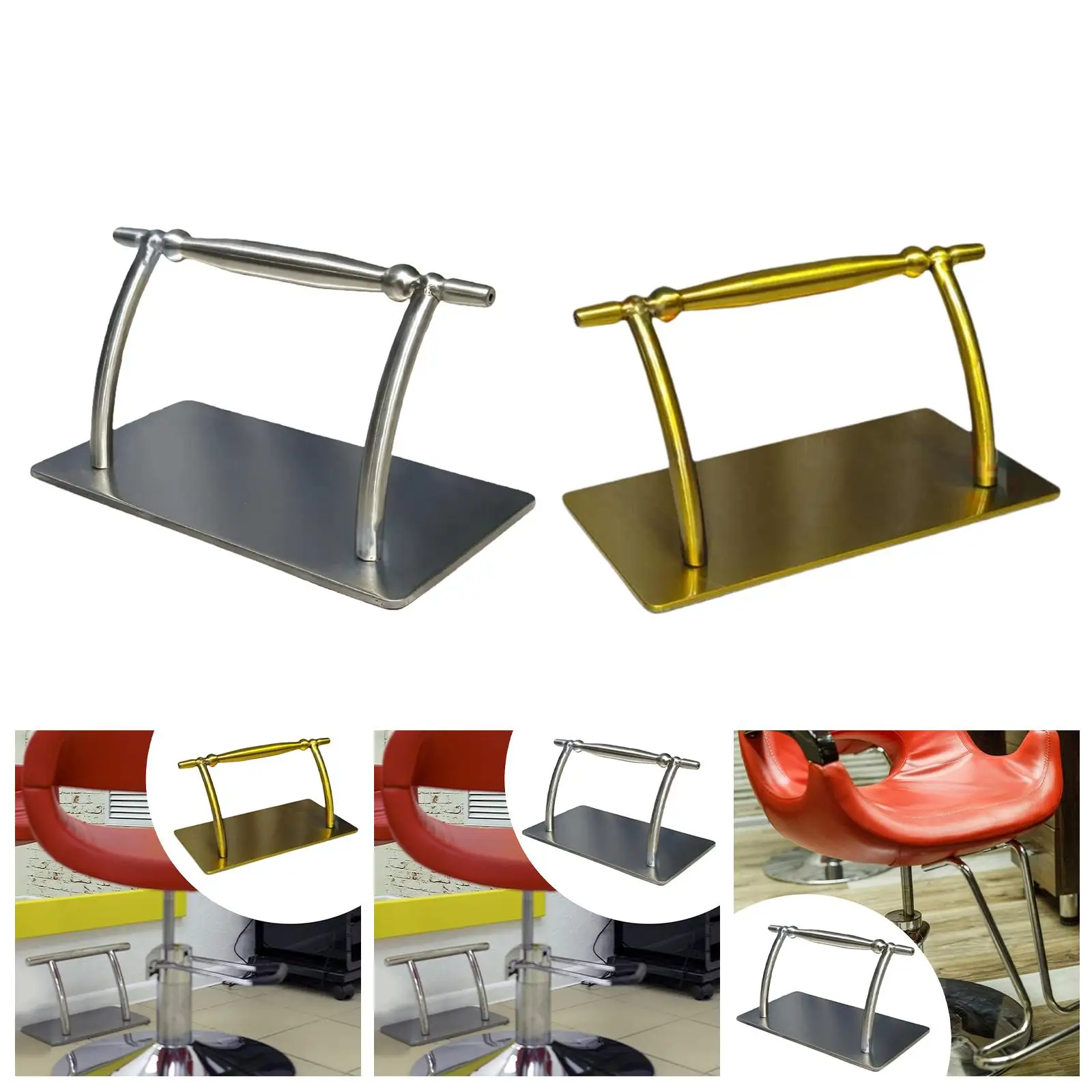 

Stainless Steel Salon Footrest Foot Pedal Parts for Office Under Desk Home