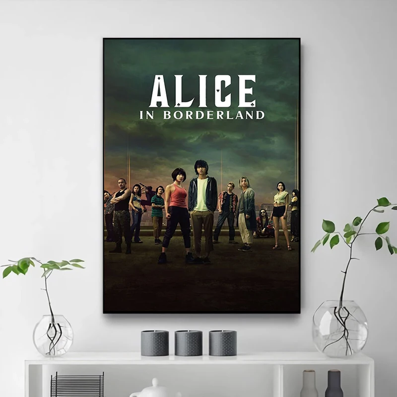 

1 Pc TV Alice In Borderland Movie Poster For Home Decor Frames Wall Pictures Decoration Bedroom Interior Paintings Art Mural
