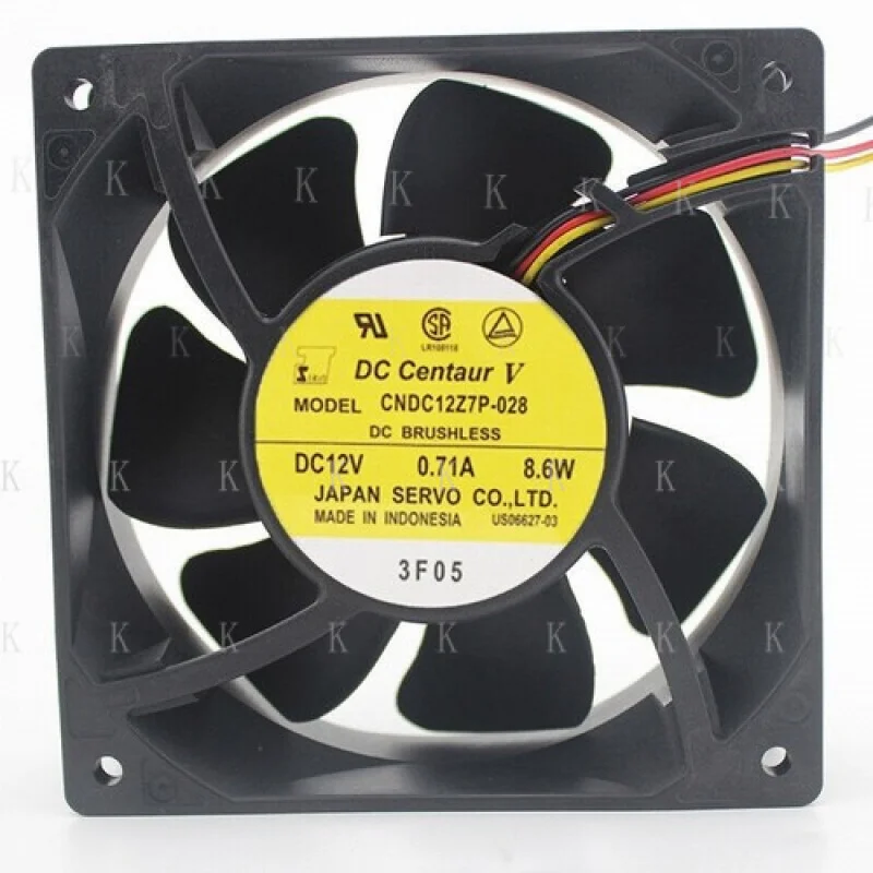 

C FOR SERVO CNDC12Z7P-028 12038 12V 0.71A 12CM double ball cooling fan