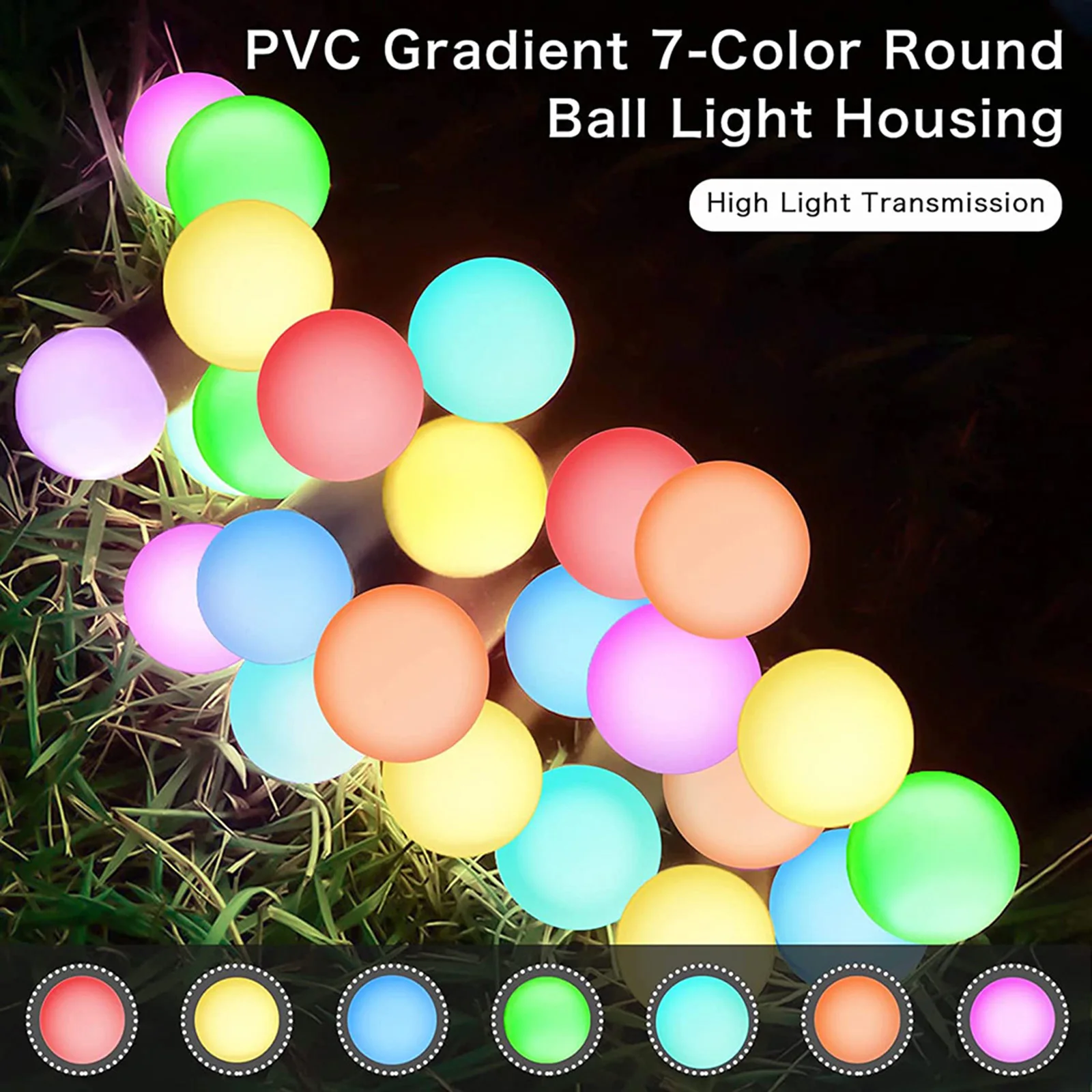 1/2/4 قطعة أضواء الحديقة الشمسية أضواء اليراع مع 6/8/10 رؤساء التي تعمل بالرياح يتأرجح للمروج حديقة الحفلات مهرجان الإضاءة #4