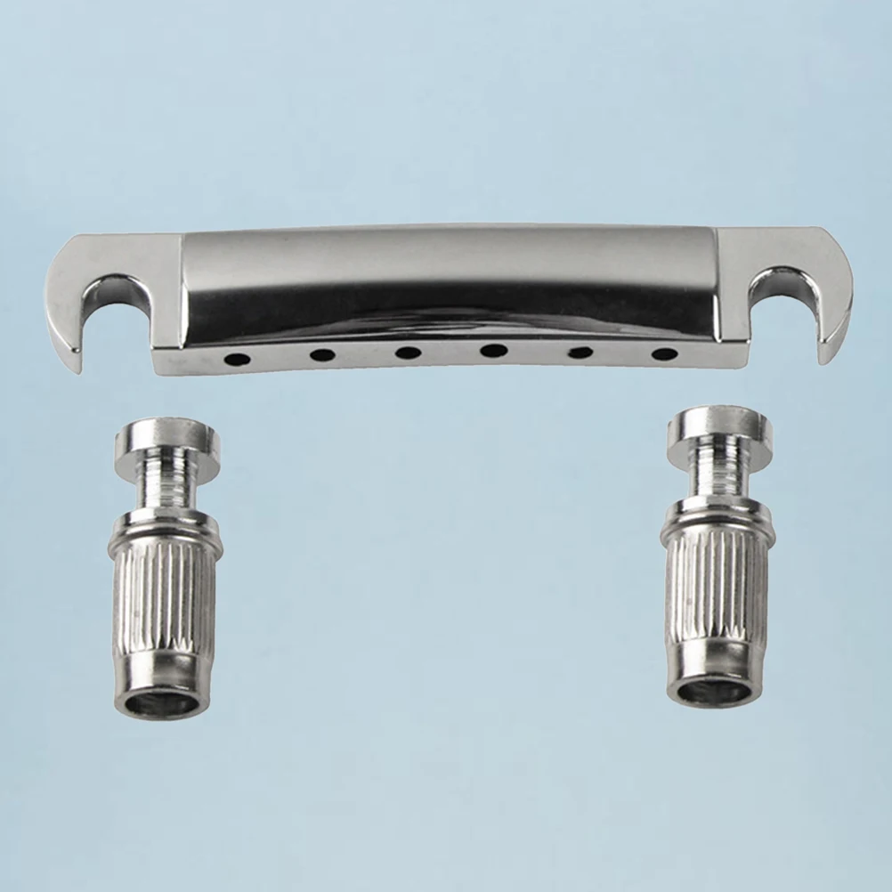 

1 set Electric Guitar Bridge Tailpiece For Zinc Alloy Wraparound Replacement Solid Instrument Part