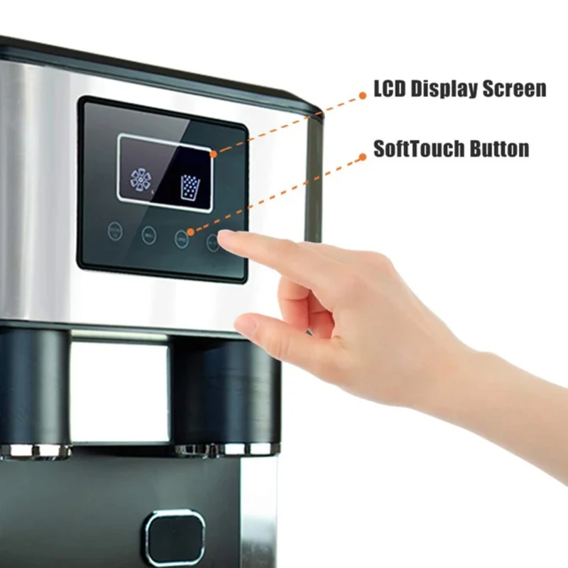 2025 حار بيع المحمولة كونترتوب التلقائي آلة صنع مكعبات الثلج تجميد مريحة كسارة منزلية الكهربائية #6