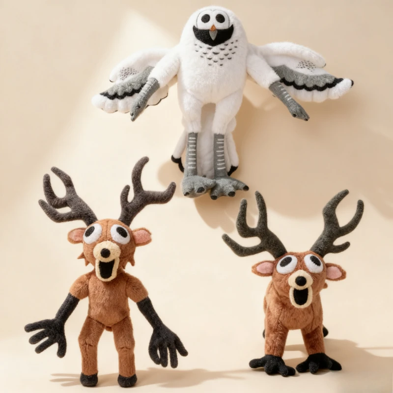 جديد 38 سنتيمتر 99 ليال في الغابة الغزلان ألعاب من نسيج مخملي فيلم محشوة الحيوان لعبة لينة هدية عيد ميلاد للأطفال هالوين الحاضر #1