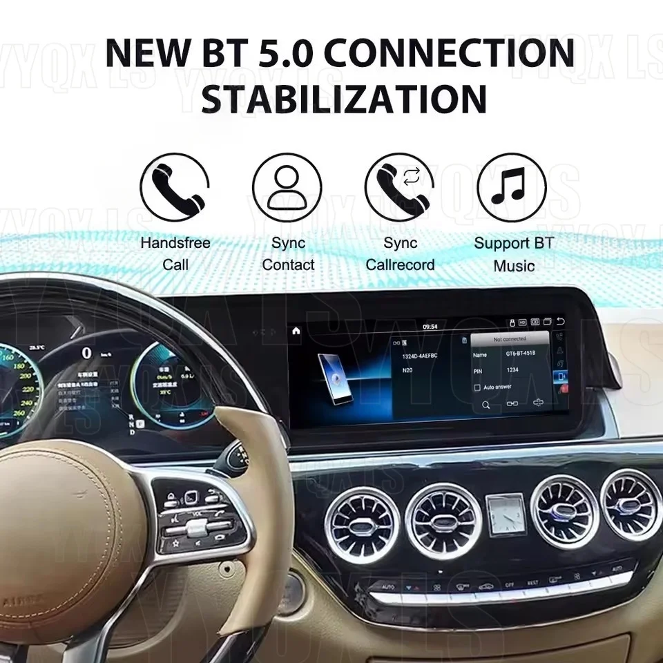 

Qualcomm Car Radio For Mercedes BENZ S Class W221 W216 CL 2005~2013 CarPlay Android Auto Multimedia Player GPS Navi Head Unit