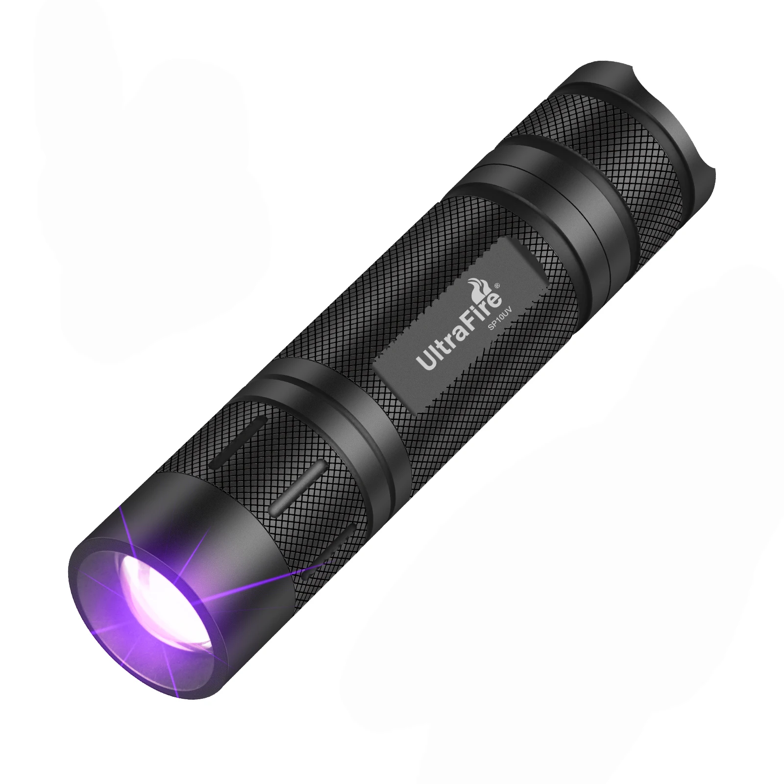 

UltraFire SP10UV 395nm UV LED Flashlight 18650 21700 Zoomable Black Light Invisible Cat Dog Urine Tinea Ore Fluorescence Light