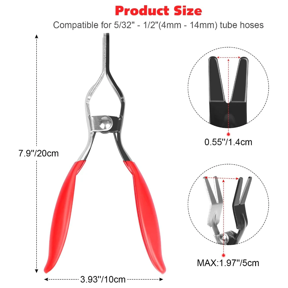 Separator Pliers Pipe Repairing Tool Automobile Hose Remover Separator Pliers Auto Fuel and Vacuum Line Tube Hose Remover