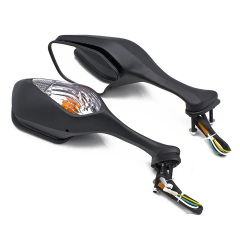 Пара Боковых Зеркал Заднего Вида Для Мотоцикла Honda CBR1000RR 2008-2016 С LED-поворотниками, Черные/серебристые, ABS+стекло