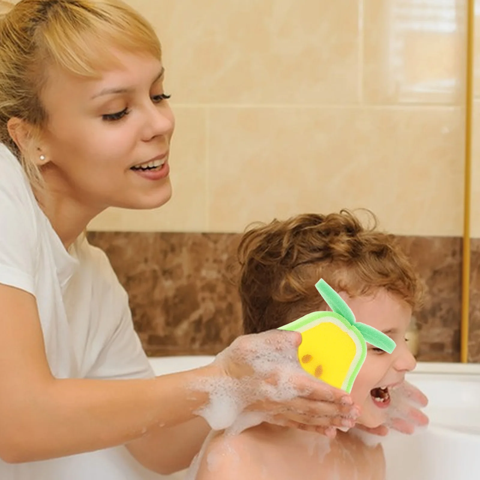 

4 Pcs Shower Sponge Ball Children Cartoon Bath Ball Kid Scrubber Soft PU Sponge Baby Skin Clean Healthy Glow Portable