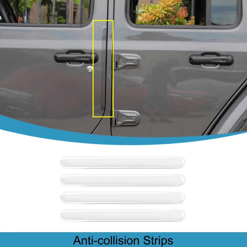 

Car Door Edge Bumper Anti-collision Strip Stickers Transparent Anti-scratch Auto Body Protector Strips Invisible Accessories