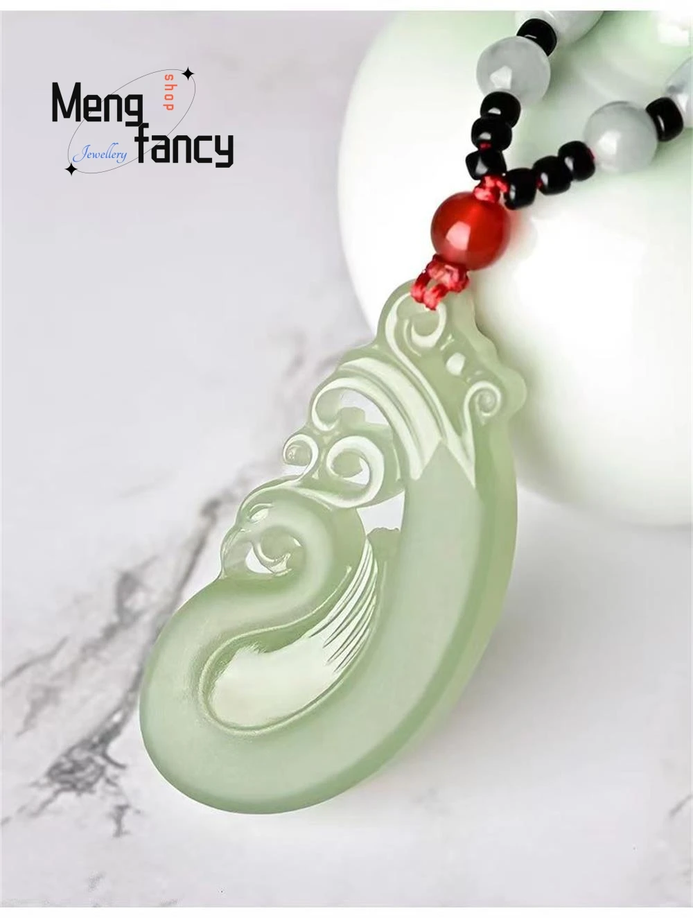 Natural Hetian Jade Dragon and Phoenix Pei Jade Exquisite Elegant Simple High-grade Pendant Couple Luxury Charms Fashion Jewelry