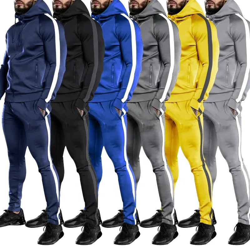 Men's Hoodies&Sweatshirts Customized Men's Hoodie Slim Fit Hoodies Set  Tracksuit  Men Clothing