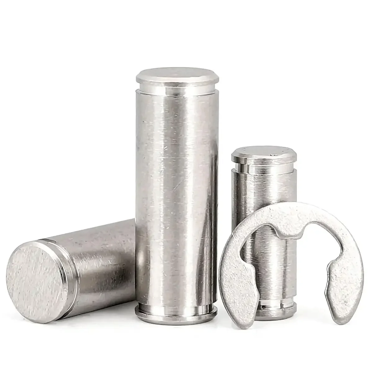 Image of Anti-korrosion M3 M4 M5 M6 M8 M10 304 Edelstahl Rillen Pins Welle Stecker Doppel Kopf Sicherungsring Pin positionierung Dübel Dübel