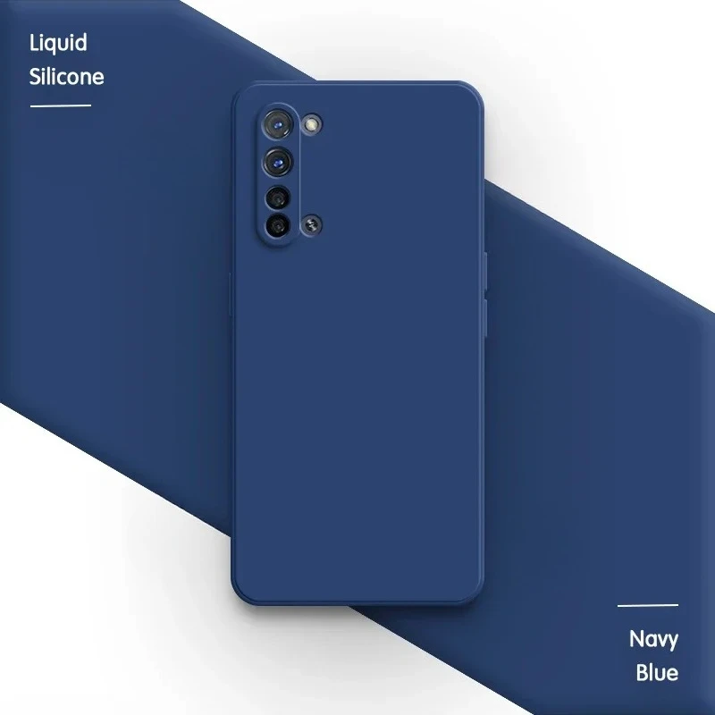 Coque de téléphone en Silicone liquide, étui arrière classique souple antichoc pour OPPO Find X2 Lite X2Lite 5G 6.4 pouces CPH2005