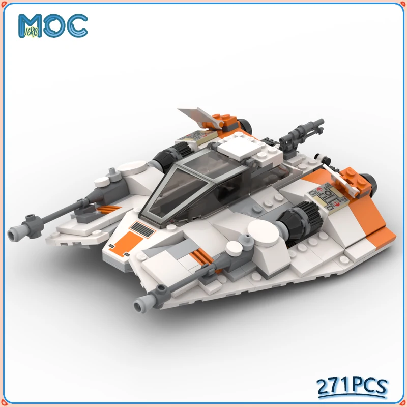 Space Series Rebel Snowspeeder T-47 Snowspeeder Model Building Blocks Aircraft Set Bricks Toys for Collection Christmas Gifts