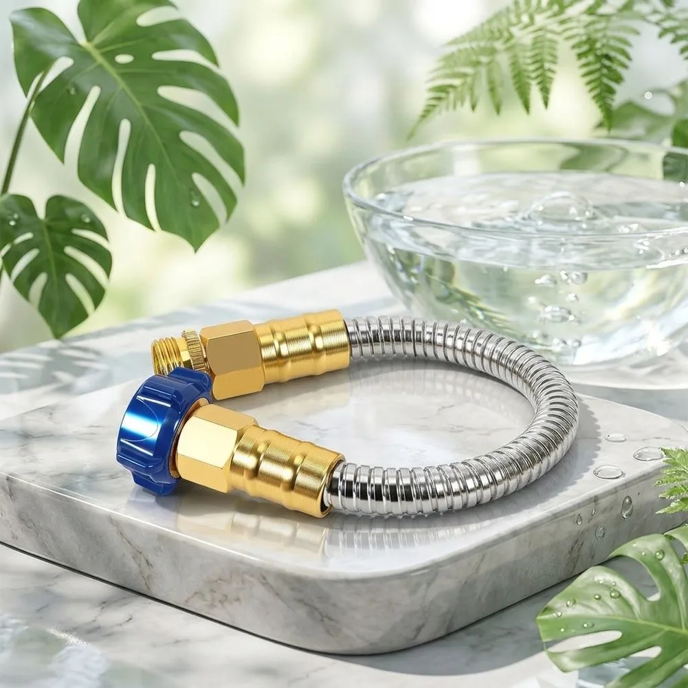 For Driveway Cleaning Portable Garden Hose Nozzle With Leak Prevention Flexible Garden Tubing Easy Storage Design