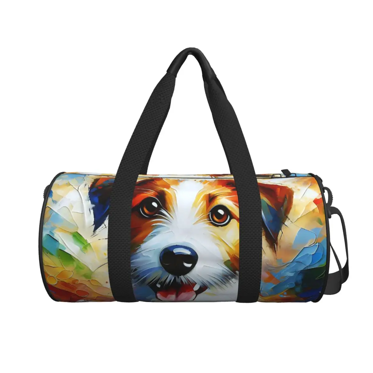 

Kromfohrlander Dog Jack Russell Terrier акриловая большая спортивная сумка водонепроницаемая дорожная сумка сумки для фитнеса