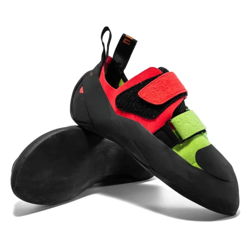 Entry-Level Climbing Shoes, Unisex Indoor Bouldering Training Shoes, Professional Hook-And-Loop Rock Climbing Shoes