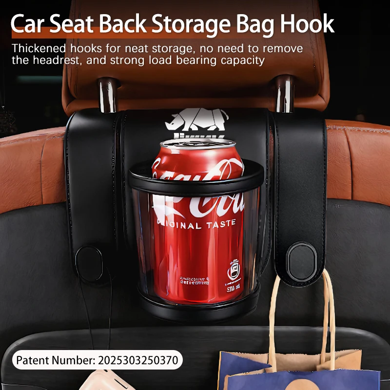 Car storage double hook chair back cup holder For Suzuki Jimny Swift Grand Vitara Ignis DZire Alto Baleno Spacia Xbee Swace