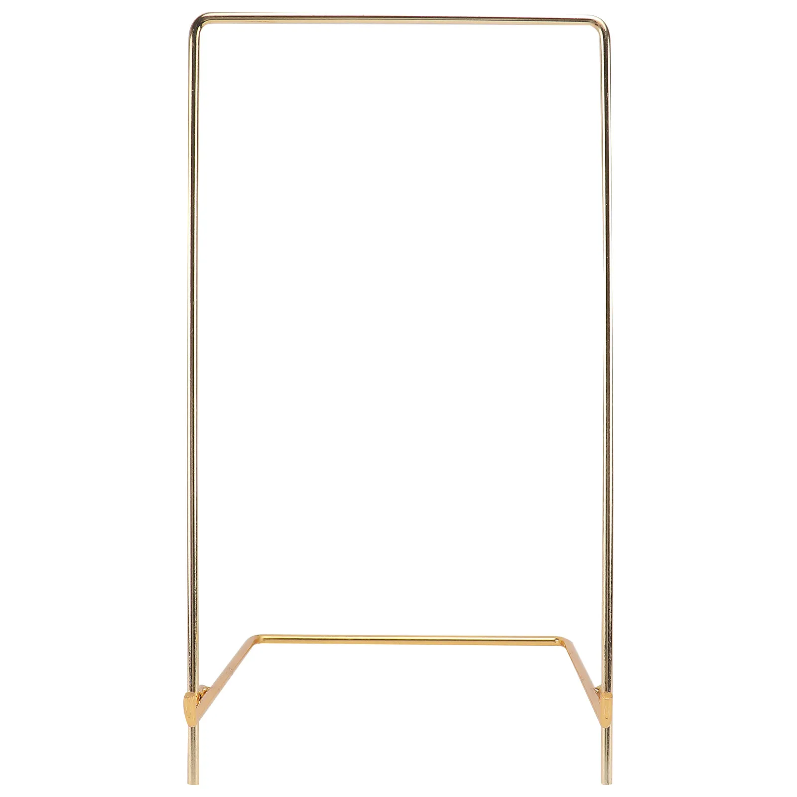 Premium Iron Display Stand Electroplated Baked Lacquer Smooth Shiny Surface Heavy Duty A-Frame for Picture Frames Plates Books