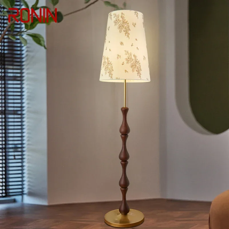 

RONIN Contemporary Floor Lamp Retro Art Bedroom Living Room Beside The Sofa LED Villa Hotel Decorative Standing Light