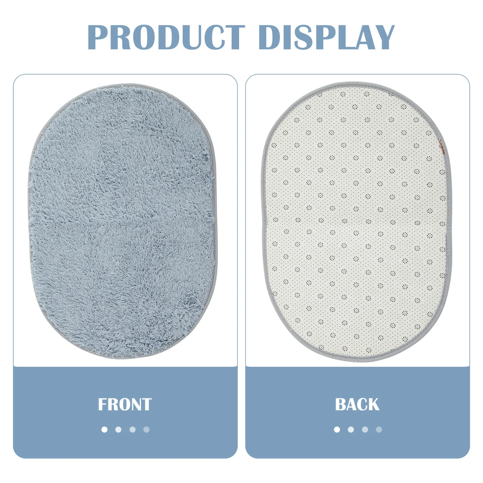 

Absorbent Door Oval Anti-Skid Floor Mat For Bathroom Kitchen Bedroom Wear-Resistant Household Entryway Rug Ground Mat