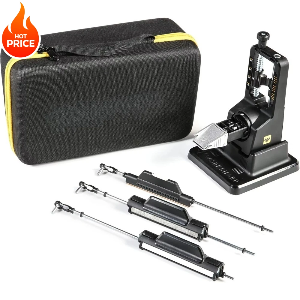 الأثاث. مبراة سكاكين النخبة ذات الدقة السوداء، للصيد، مسننة وسكاكين المطبخ، سريعة وسهلة، متينة للغاية #1