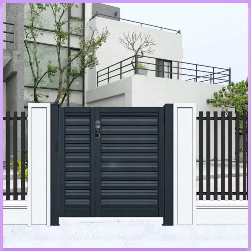 Best-selling aluminum villa courtyard door garden door outdoor single and double split mother electric remote control aluminum