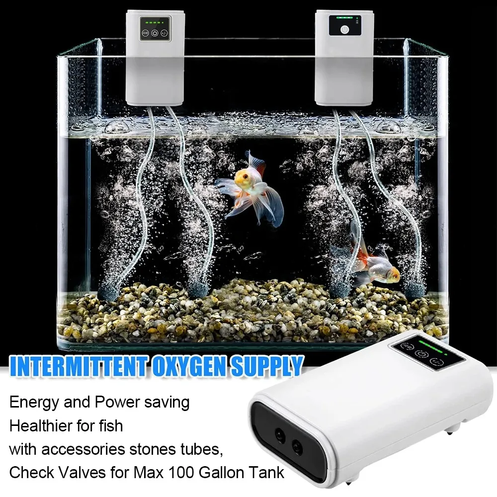 Fish Tank Oxygen Pump Charging Dual-Purpose Air Pump Usb Lithium Battery Household Portable Silent Fishing Tool Outdoor