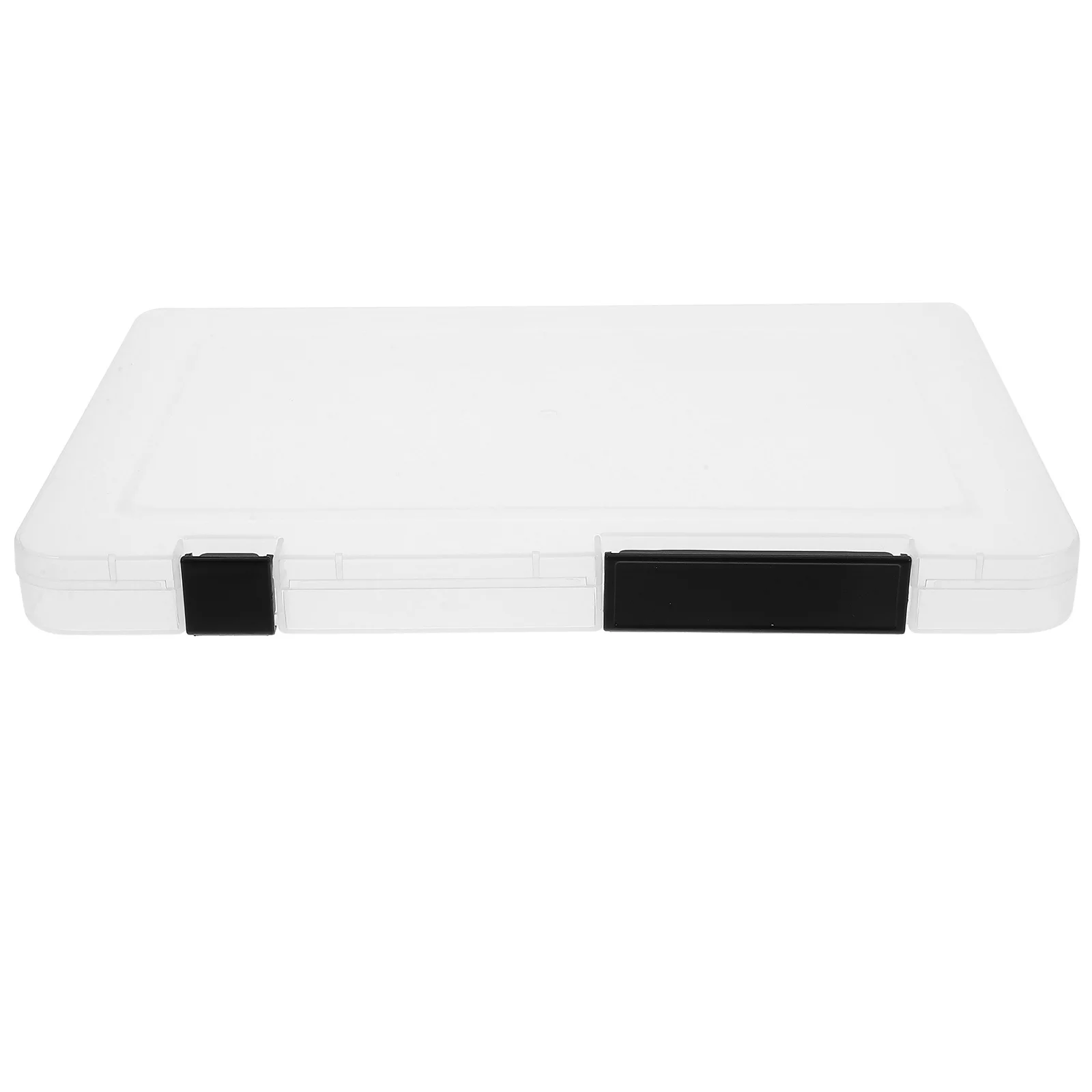 

A5 Slim Clear Plastic Storage Box Document Organizer Portable Project Case Office Supplies Home Organization Box