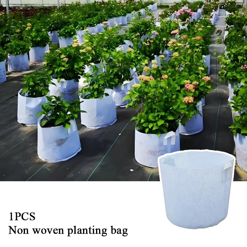 1Pcs Round Fabric Pots Grow Bags Plant Pouch Root Container Cultivation Pot Planting Grow Bag