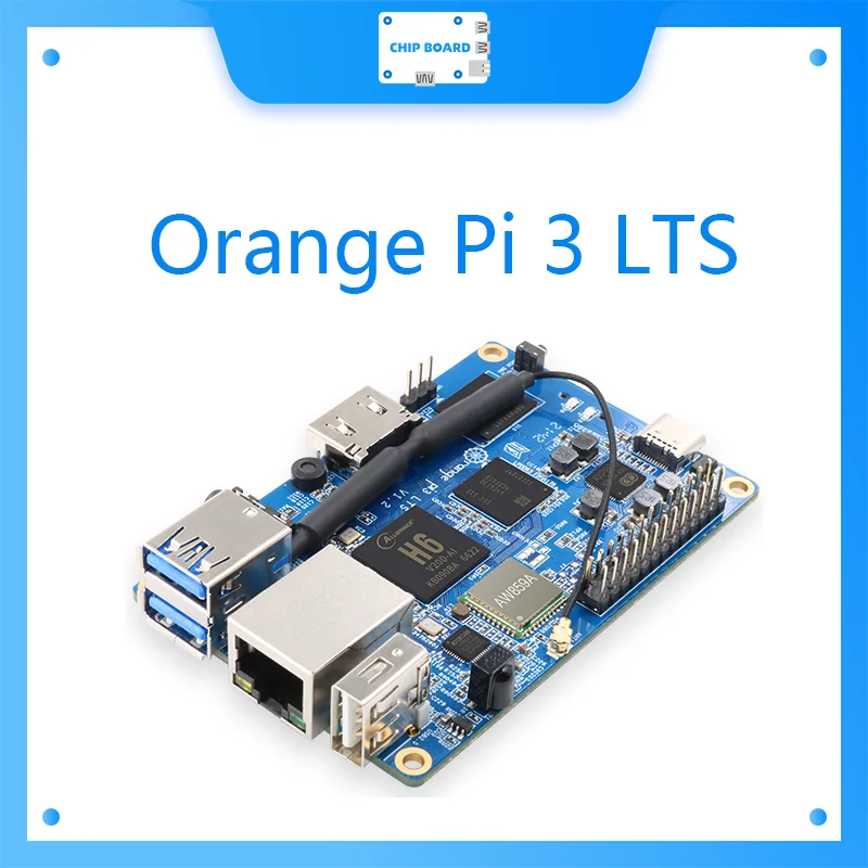 

Orange Pi 3 LTS 2G8G+5V3A US Type-C Power Supply, with HDMI+WIFI+BT5.0,Open Source Board,Run Android 9.0/ Ubuntu/ Debian OS