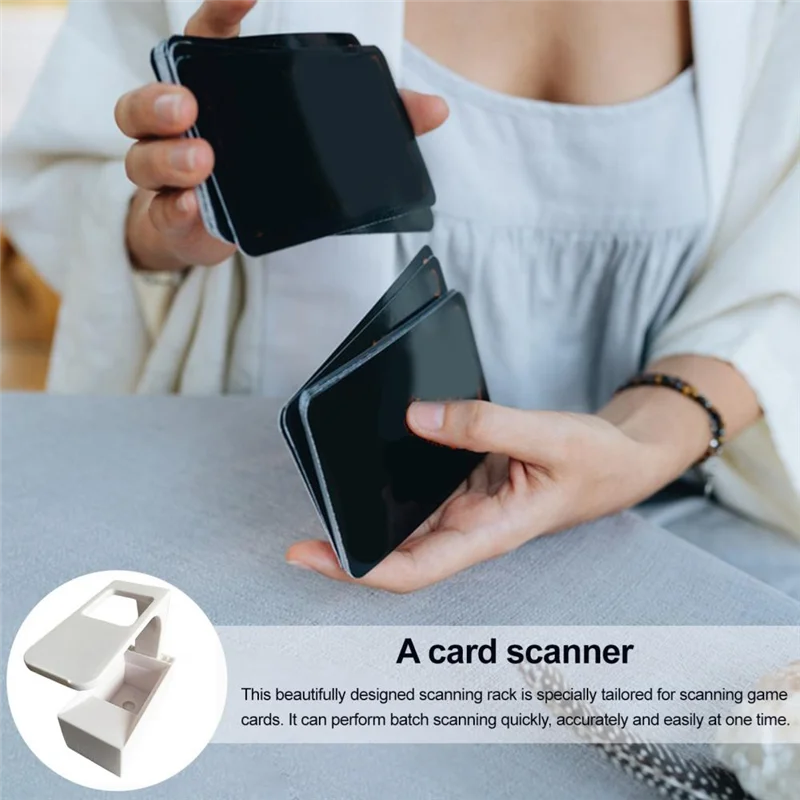 【COOL】ماسح ضوئي لبطاقات التداول الفعالة، حامل مسح الألعاب، ماسح بطاقة Manabox لبطاقات التداول مع حامل الهاتف القياسي