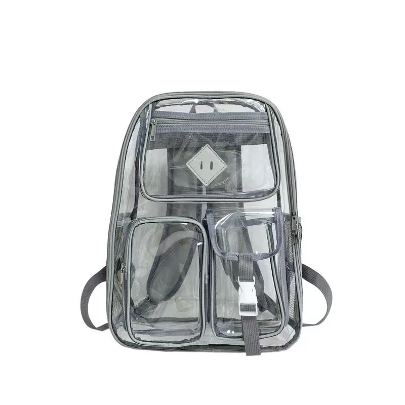 New Backpack Suitable for Schools, Heavy-duty PVC Transparent Bag Suitable for Sports Fields