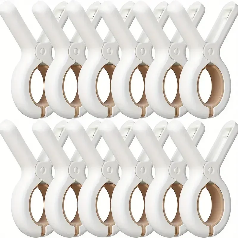 1/3/6/12Pcs Beach Towel Clips Plastic Clothespin Heavy Duty Laundry Clips to Keep Your Towel Clothes Blankets from Blowing Away