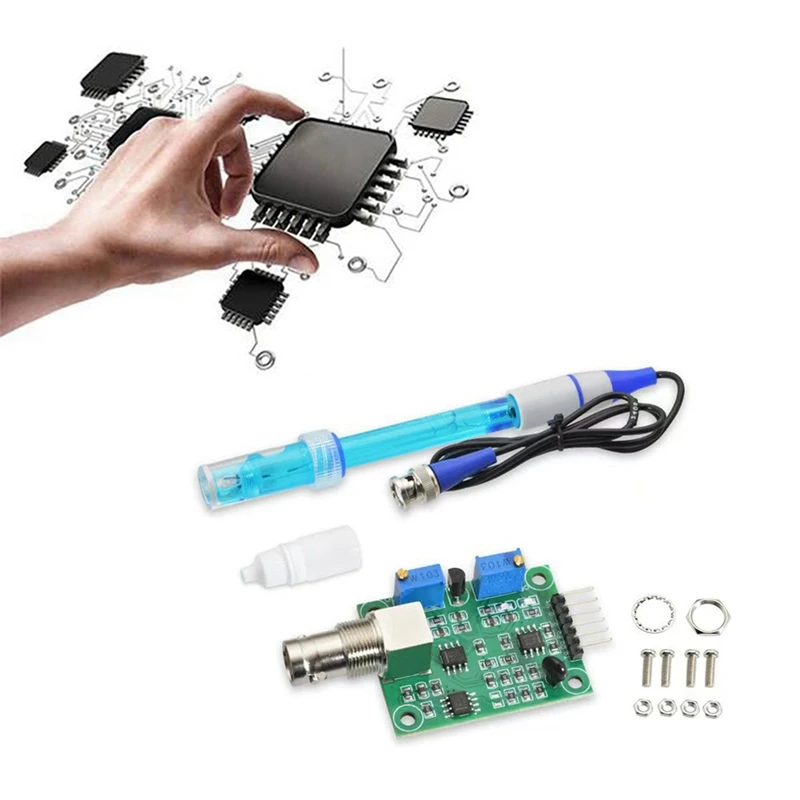 PH4502C PH 값 감지 센서 모듈 키트, 토양 수질 산성 알칼리 농도 센서