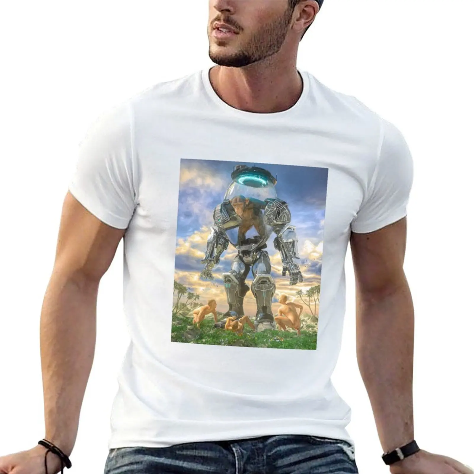 Beeple NUMBER TWO T-Shirt funny shirt cotton anime clothes mens t shirts top quality