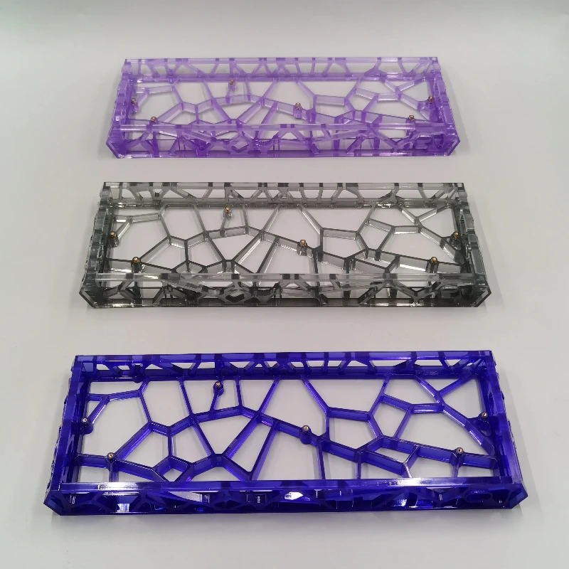 Case Transparente Oco Personalizado para Teclado GH60, Posição de Furo GH60, Compatível com MADCATZ Mad60/Win60/Wooting60, Carcaça Magnética para Teclado, Presente