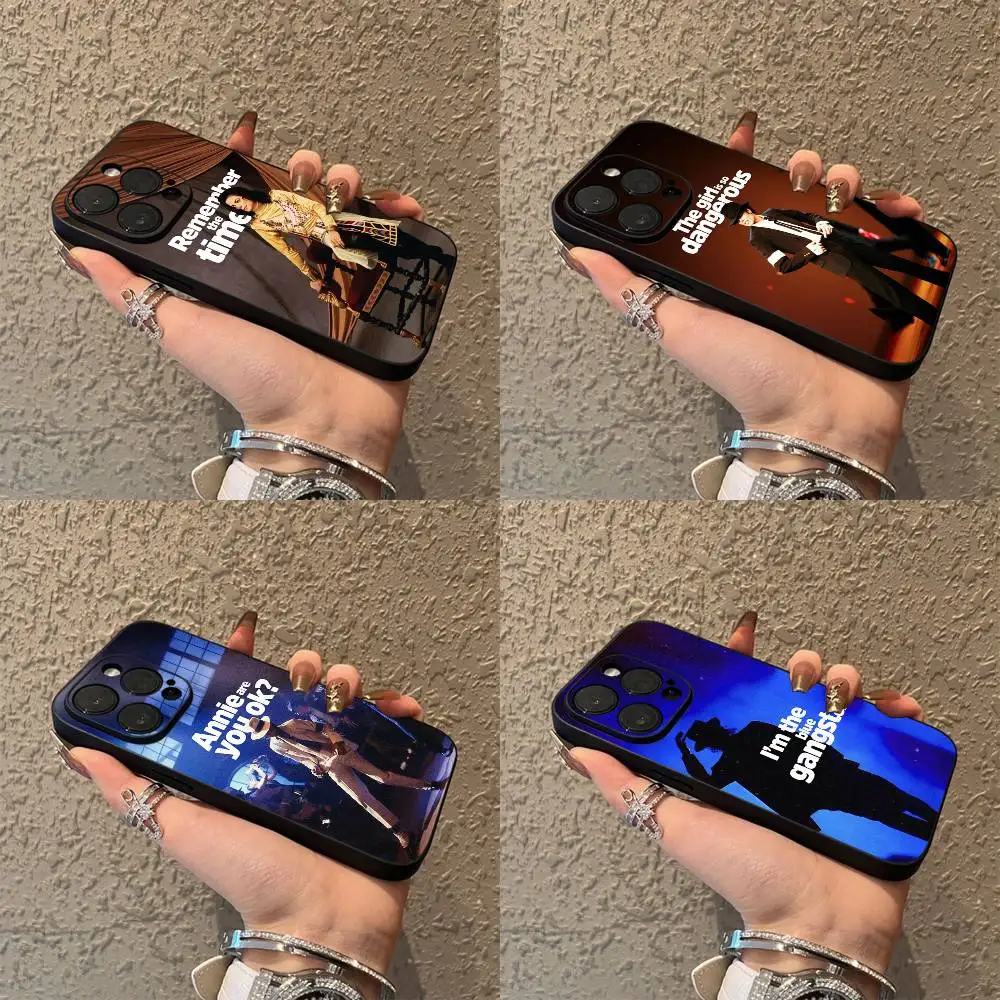 

M-Michael J-Jackson Album Phone Case For iPhone 17,16,15,14,13,12,Pro,Max,Plus,E,SE4,Air,Mini Black Soft Box