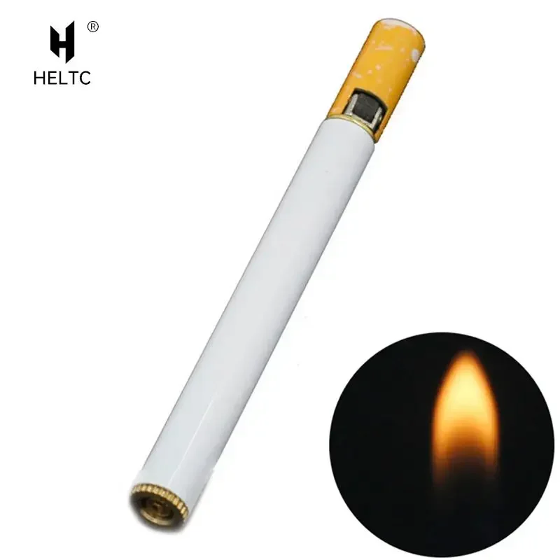 Personalized cigarettes, inflatable grinding wheels, open flame lighters, mini portable, can be placed in cigarette packs