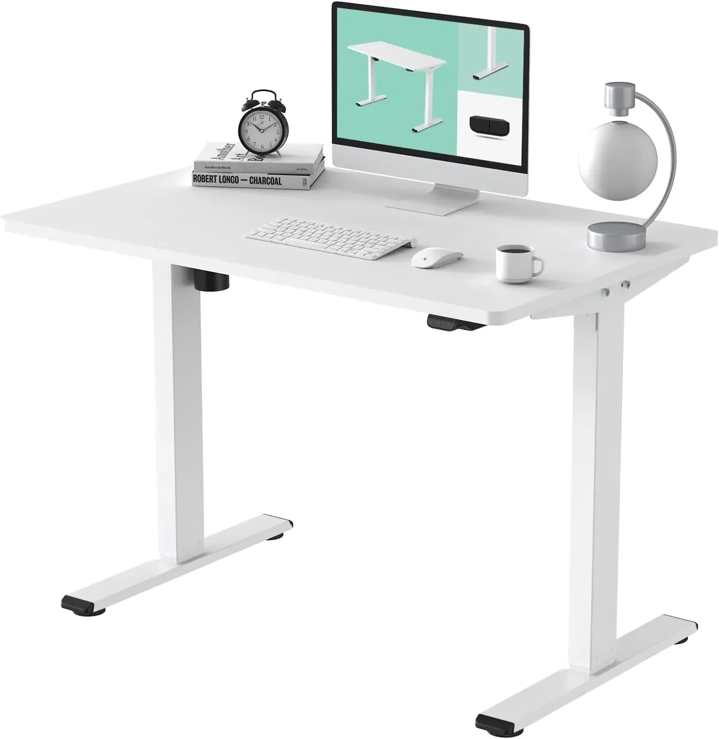 Electric Standing Desk Whole Piece  Inch Desktop Adjustable Height Desk Home Office Computer Workstation Sit Stand up Desk