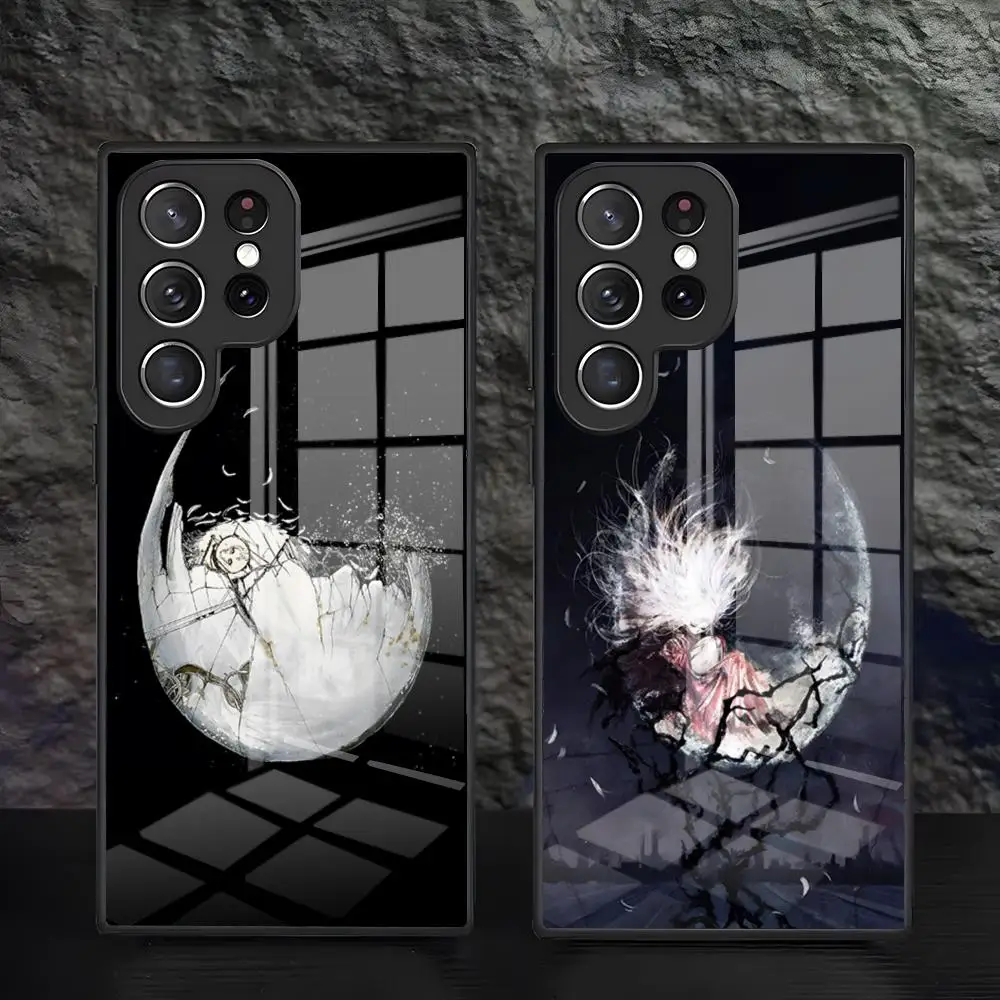 A-Angel's Egg Anime Phone Case For Samsung A57 A37 A27 A17 A56 A36 A26 A16 A25 A35 A55 A34 A24 A54 Glass Case