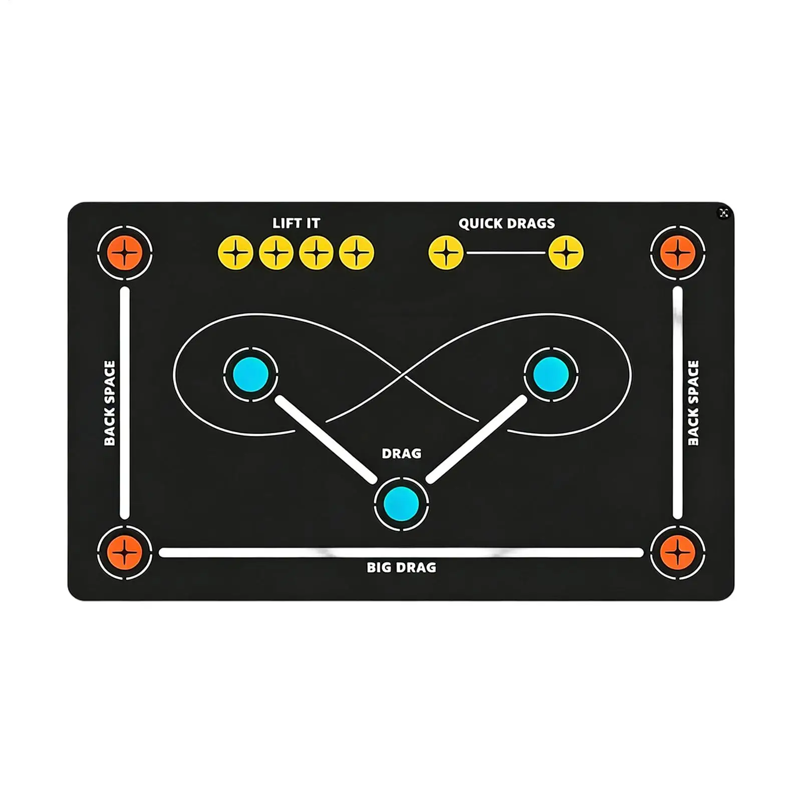 Non-Slip Hockey Training Mat Quiet Ball Control Skills Trainer Multi-Purpose Field Hockey Equipment for Beginners & Pros