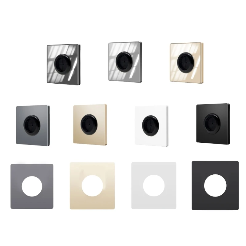 White-Wall Plate Cable Tidy-Wall Outlet with Adhesive Pad Decorative Cable-Organizer Storage Cable for Bedroom Home Drosphip