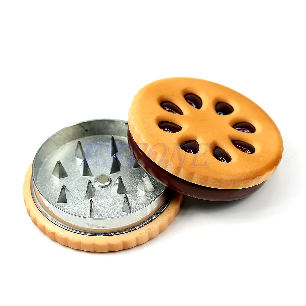 New Sale Biscuit Design Herbal Herb Tobacco Grinder Smoke Crusher Hand Muller